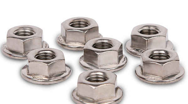 Porca de flange hexagonal de aço inoxidável 304 personalizada DIN6923 porca dentada de travamento 3/4 1/4-20