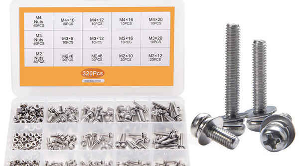 Processamento de aço inoxidável 304 cruz de cabeça redonda três parafusos combinados conjunto de porca de cabeça redonda parafuso encaixotado