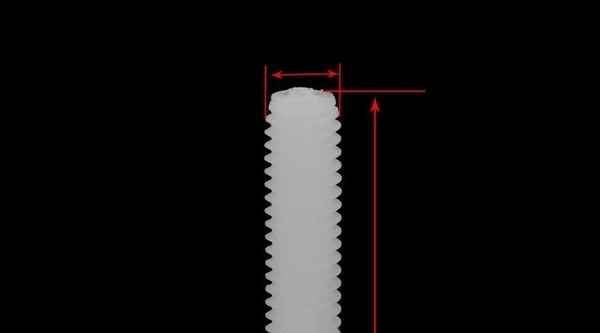 Parafuso de náilon cruzado de cabeça escareada personalizado máquina de cabeça plana parafuso de dente de fio de náilon parafuso de plástico parafuso de plástico 5/8