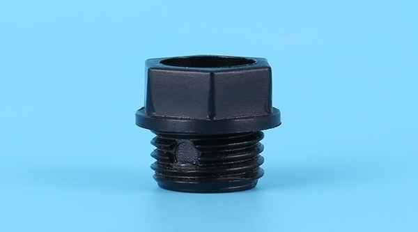 Conector de aperto de fio preto à prova d'água Conector de fio e cabo de plástico para rosqueamento de cabeça