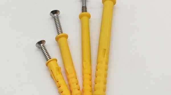 SintraProcessamento pequeno amarelo croaker tubo de expansão de plástico parafuso de expansão de aço inoxidável parafuso auto-roscante plug de borracha plugue de expansão 3/4